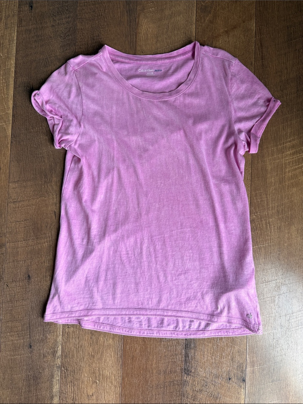 Calvin Klein Light Pink Short Sleeve Crewneck Tee